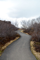Weg in Dimmuborgir, Island