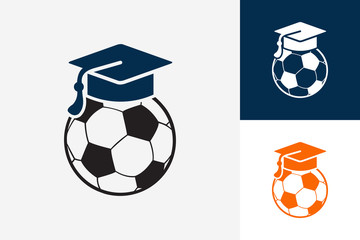 Soccer Study Logo Template Design Vector, Emblem, Design Concept, Creative Symbol, Icon