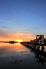 Fototapeta premium romantischer Sonnenuntergang an der Ostsee