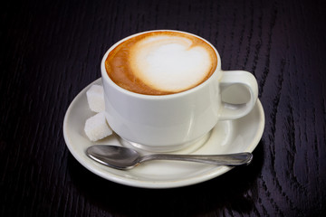 Delicious cup of latte