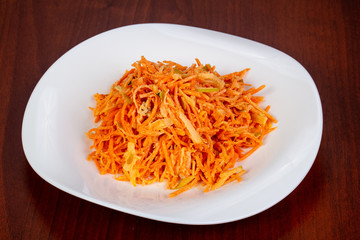 Salad with carrots and apple