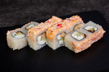 Japanese roll with salmon