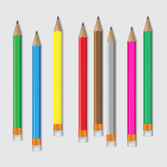 Pencil made of wood And used for writing