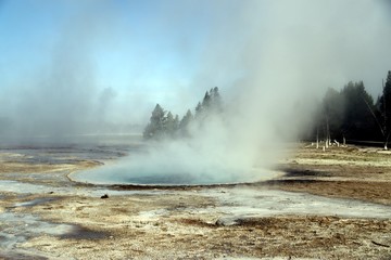 Hydrothermal activity – Yellowstone NP – USA 