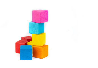 Obraz premium colorful toy blocks,