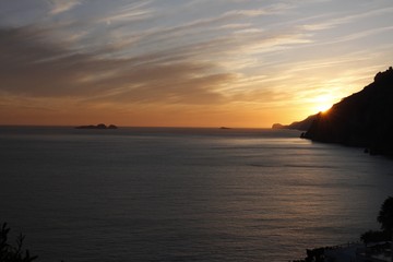 Fototapeta premium TRAMONTO SUL MARE