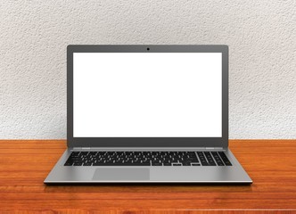 Fototapeta premium laptop computer single 3d illustration