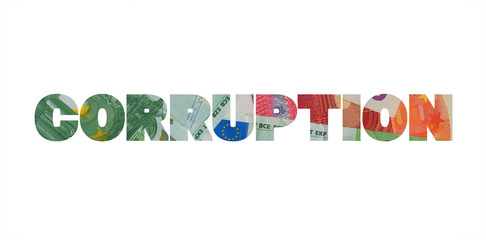Corruption - fraud, swindle, deceit, cheat and financial wrongdoing with Euro money. 