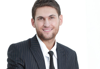 closeup portrait of a successful businessman