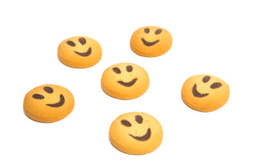 home cookie smiley isolated