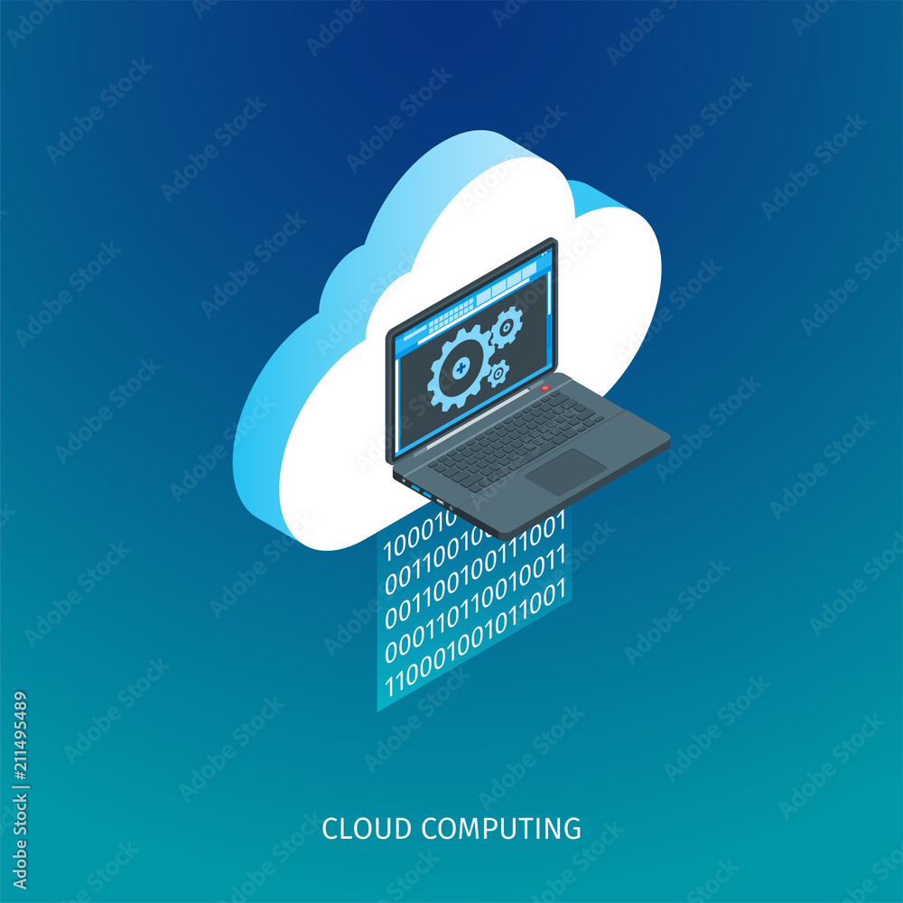 Poster cloud computing concept