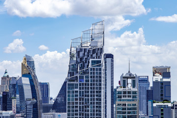 Fototapeta premium ビル,都会,バンコク,オフィス,マンション,コンド,建物,高層ビル,風景,ビジネス,都市,東京,