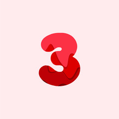 3 Blood Font Vector Template Design Illustration
