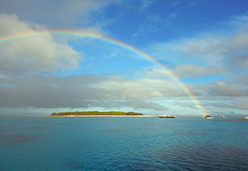 Rainbow over Lady Musgrave Island