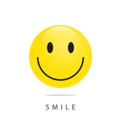 Fototapeta premium Smile Emoticon Vector Template Design Illustration