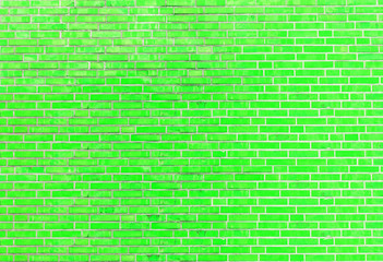 Grüne Ziegelstein Mauer Textur
