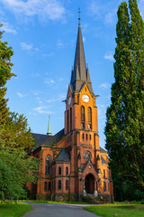 Fototapeta na wymiar Evangelisch-Lutherische Landeskirche in Hartmannsdorf bei Chemnitz (Sachsen) 