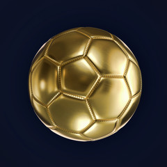 Golden soccer ball