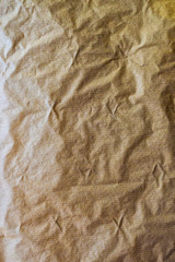 Texture of old crumpled wrapping paper