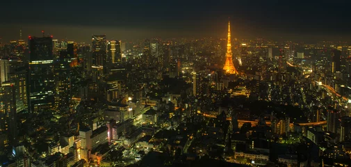 Fotobehang Tokyo skyline © forcdan