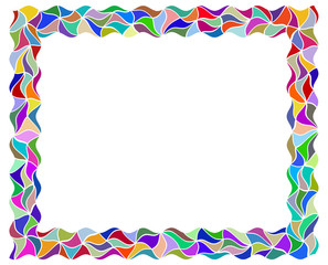 Fototapeta na wymiar Abstract colorful frame