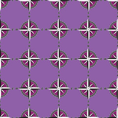 Naklejka premium Seamless background with the image of rose winds