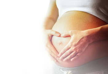 pregnant woman's belly