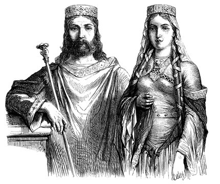 Barbarian Royal Couple - 6th century