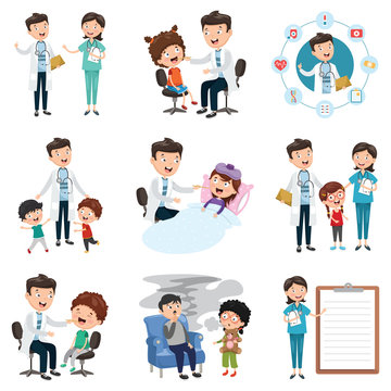 Vector Illustration  Set Of Medical And Healthcare