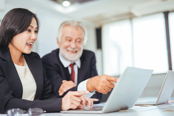Business people meeting working in modern office