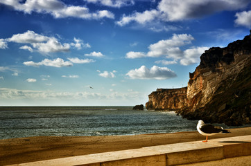 Nazare is a popular seaside resorts in Portugal