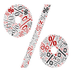 Vector conceptual red, gray and black playful funny education font made of symbol collection or group on character shapes isolated on white background. A modern art alphabet learning element design