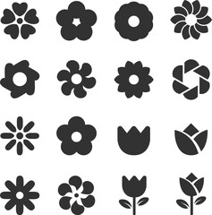 Naklejka premium flower icon vector