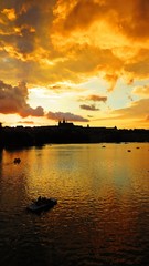 Beautiful Panorama of Prague Old Historical Castle During Sunset, Hradcany, Czech Republic