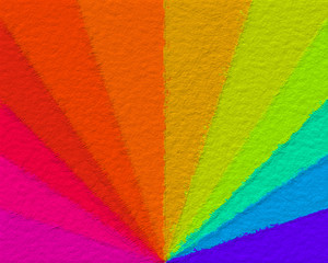 paper craft paint style graphic illustration background of rainbow abstract