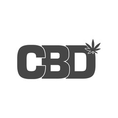 Cannabidiol (CBD) cannabis icon sign