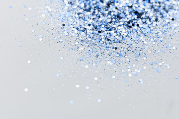 Color glitter - macro photo