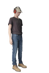 Naklejka premium Full-length male mannequin.