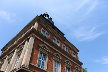 Obraz premium Historic red Tower, belfry built in Renaissance style in Trier, Germany.