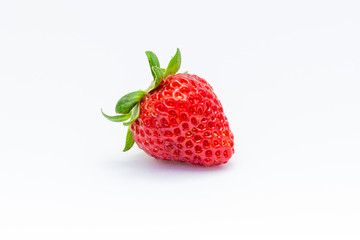 Granada, Spain; July 01, 2018: Strawberry on white background