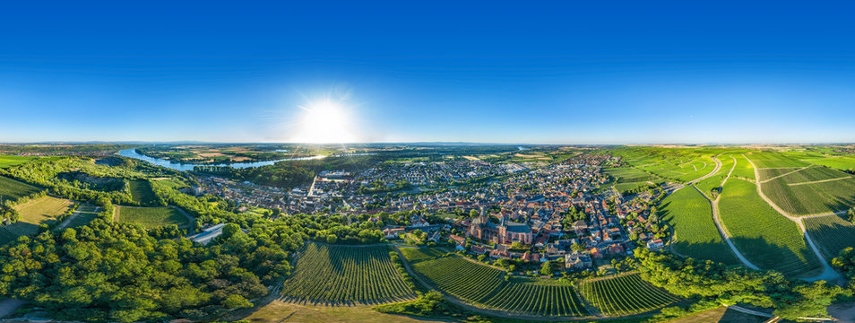 360&deg; VR Luftbild Oppenheim am Rhein