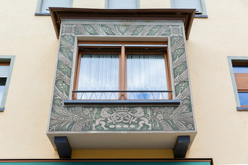 bay window in Ruedesheim am Rhein, Germany