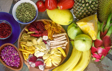 mixed dried fruits tray