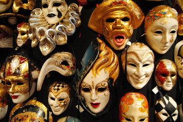 venetian masks. Fantasy Masks. Venezia.