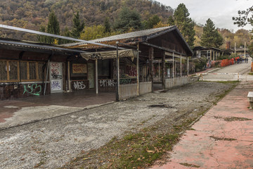 Fototapeta na wymiar Abandoned town of Consonno