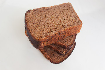 Black bread with cumin. Candid.