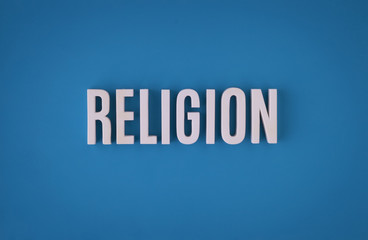 Religion sign lettering