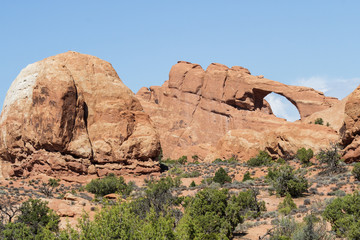 Fototapeta premium Red Rock Formations Near Canyonlands National Park, Utah.