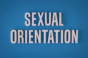 Sexual orientation sign lettering