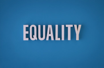 Equality sign lettering